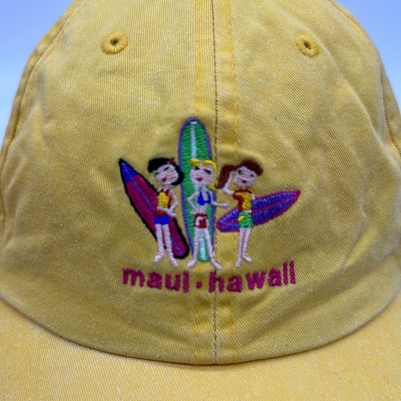 Maui Surfer Girl Yellow Hat Adjustable HT5194 - Picture 2 of 7